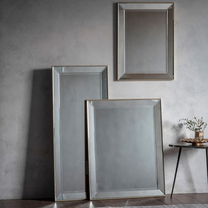 Gallery Direct Baskin Full Length Mirror – Champagne
