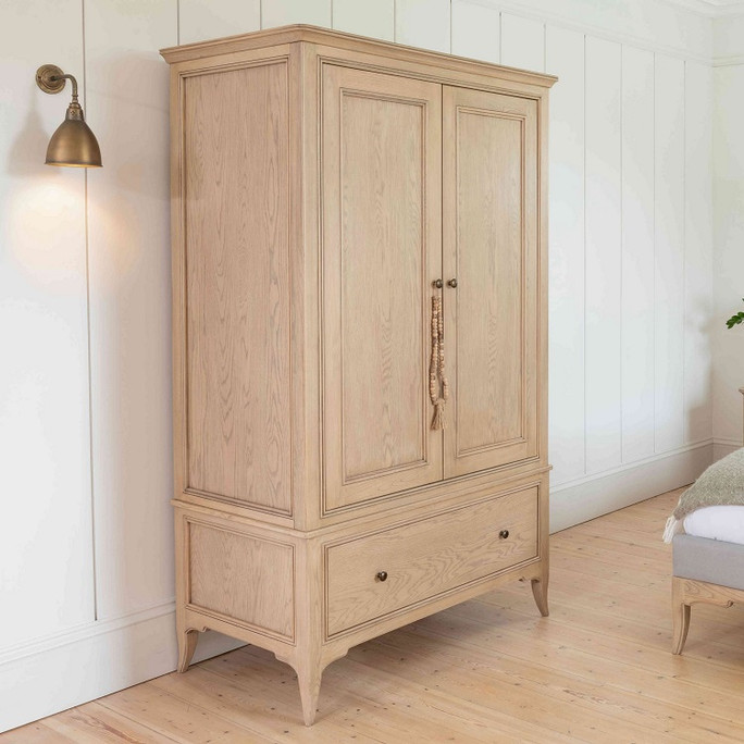 Willis & Gambier Toulon Oak 2 Door 1 Drawer Wardrobe