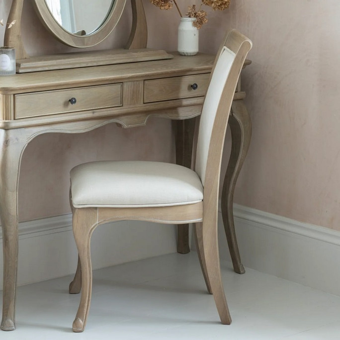 Willis & Gambier Camille Oak Limed Bedroom Chair