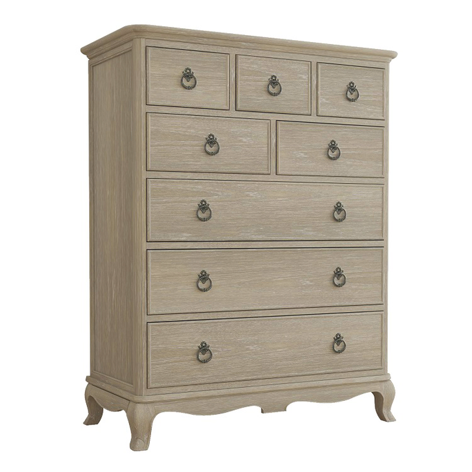 Willis & Gambier Camille Oak Limed 8 Drawer Chest