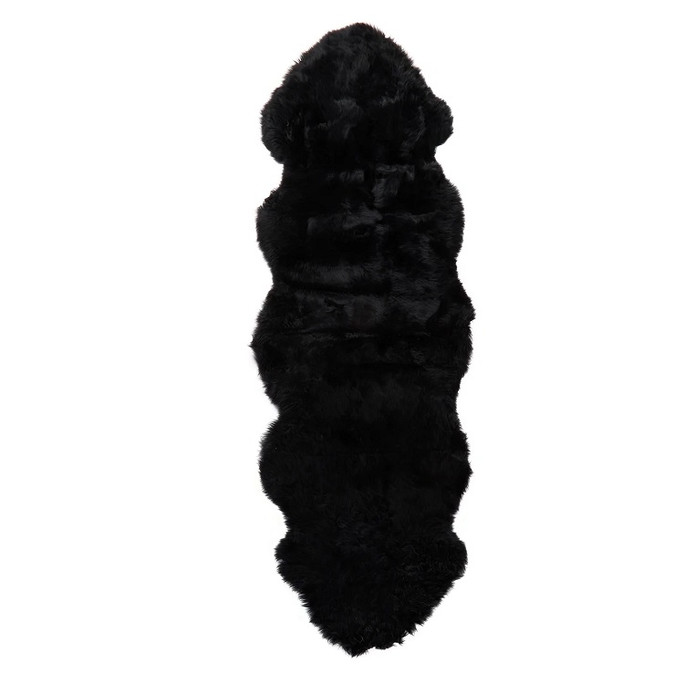 Native Natural Sheepskin Rug Black Sheepskin 60x240cm – Natural Luxury Native Natural Sheepskin Rug Black Sheepskin 60x240cm – Natural Luxury