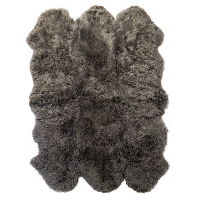 Native Natural Sheepskin Rug Grey Sheepskin 180x200 cm – Natural Luxury