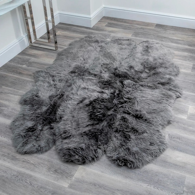 Native Natural Sheepskin Rug Grey Sheepskin 180x200 cm – Natural Luxury Native Natural Sheepskin Rug Grey Sheepskin 180x200 cm – Natural Luxury