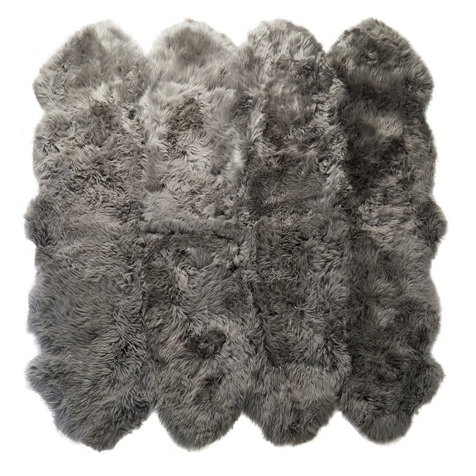 Native Natural Sheepskin Rug Grey Sheepskin 180x240 cm – Natural Luxury