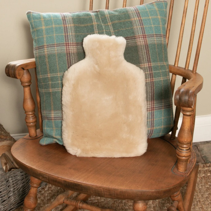Native Natural Hot Water Bottle Cover Beige Sheepskin – Natural Luxury