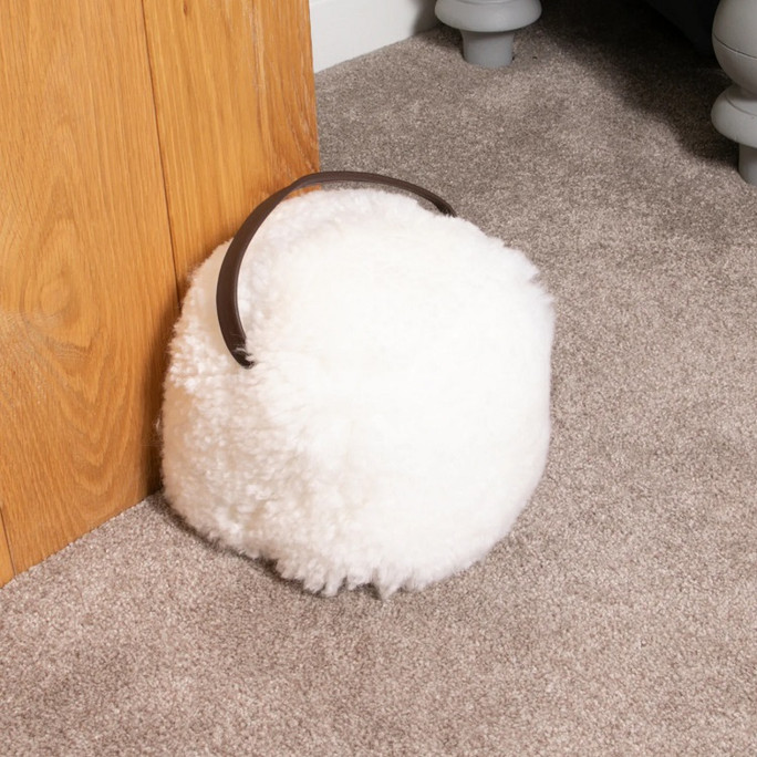 Native Natural Doorstop White Sheepskin – Natural Luxury