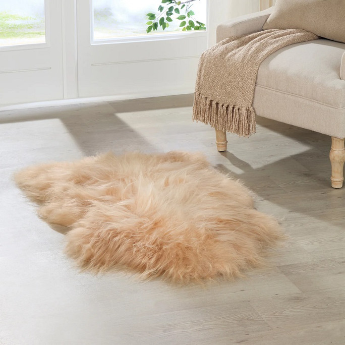 Native Natural Icelandic Sheepskin Rug Cappuccino 100x60cm – Natural Luxury