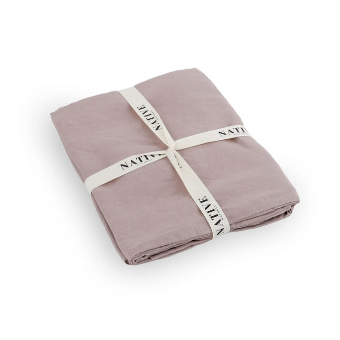 Native Natural Pillow Case Blush Pink 100% Linen – Breathable & Hypoallergenic