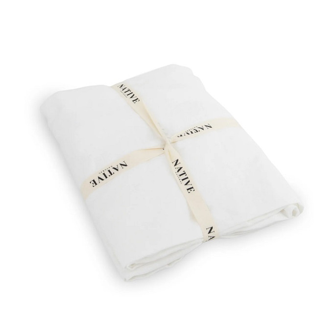 Native Natural Pillow Case  White 100% Linen – Breathable & Hypoallergenic Native Natural Pillow Case  White 100% Linen – Breathable & Hypoallergenic
