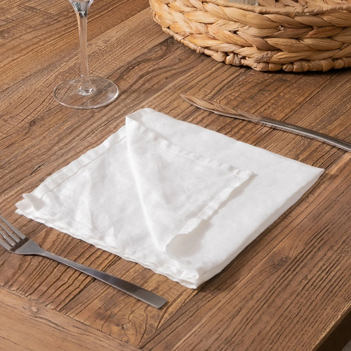 Native Natural Napkins (Set of 4) White 100% Linen – Natural Luxury Native Natural Napkins (Set of 4) White 100% Linen – Natural Luxury