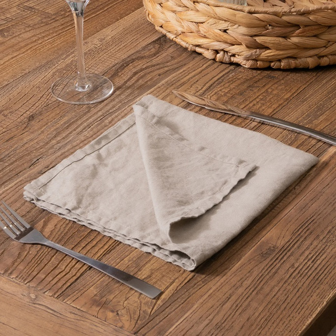 Native Natural Napkins (Set of 4) Natural 100% Linen – Natural Luxury Native Natural Napkins (Set of 4) Natural 100% Linen – Natural Luxury