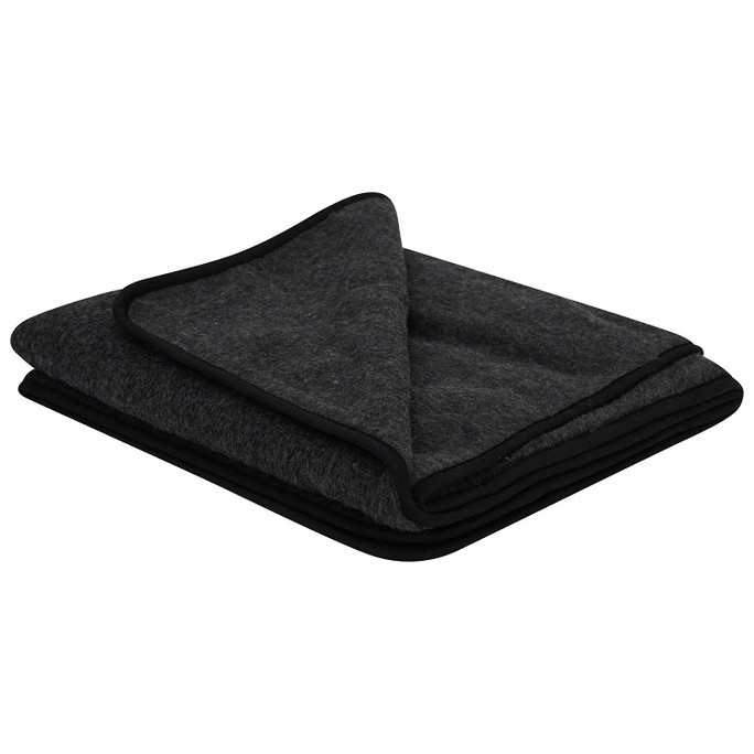 Native Natural Blanket Black Merino Wool