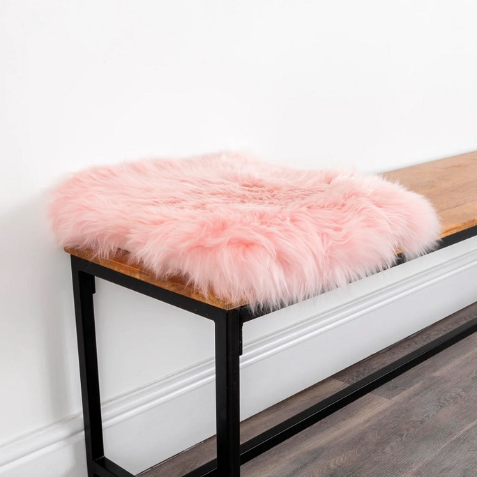 Native Natural Sheepskin Chair Pad Blush Pink Sheepskin – Natural Luxury