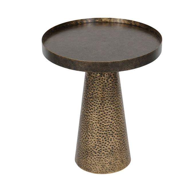 Sandbanks Iron Side Table in Rustic Antique Gold
