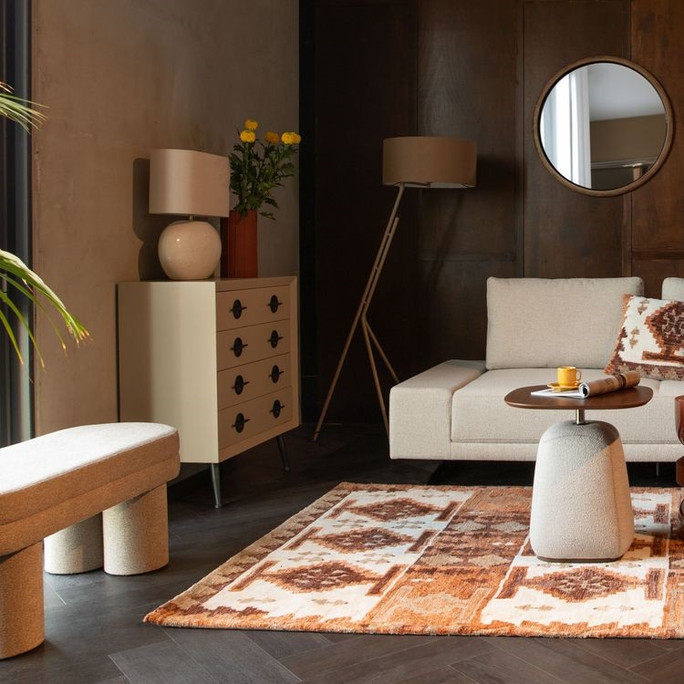Beige Shade Floor Lamp Minimalist - Murphy