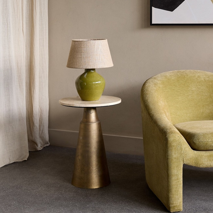 Aubrey Green Ceramic Table Lamp Small