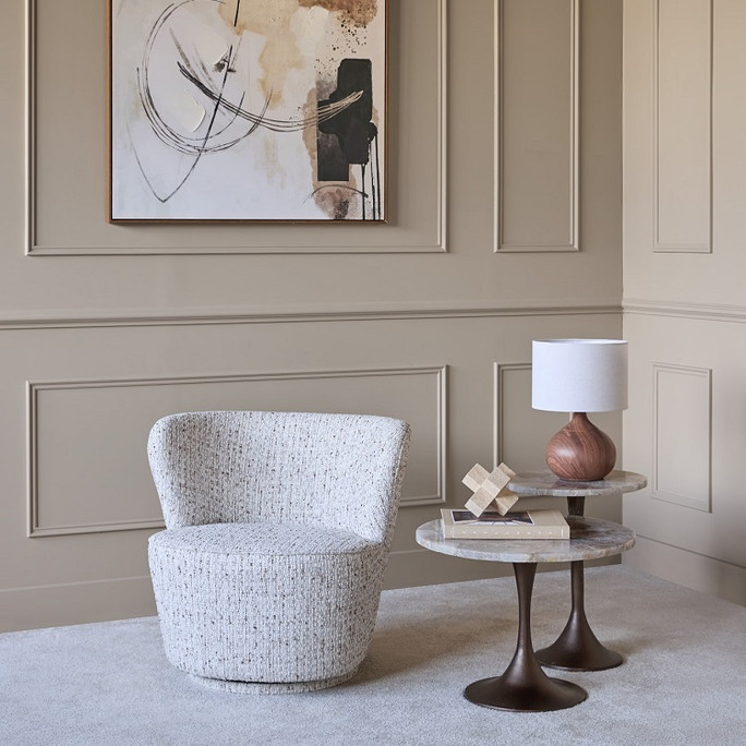 Ashford Wood Effect Ceramic Table Lamp with Shade
