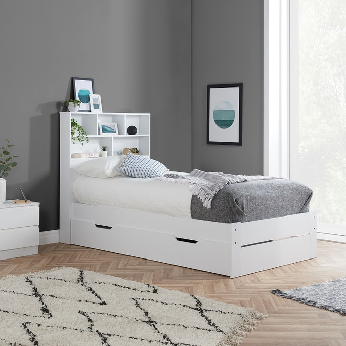 Alfie Storage Bed White