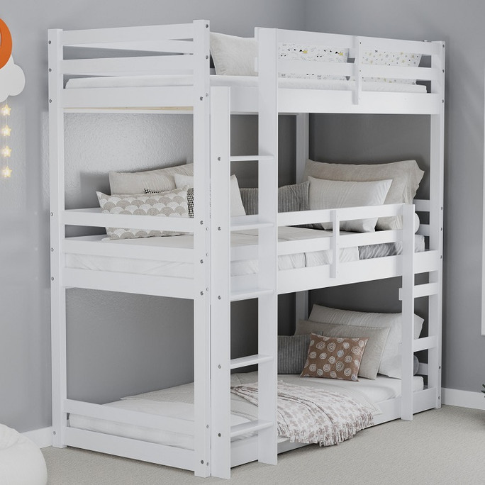 Tressa Kids Bunk Bed White
