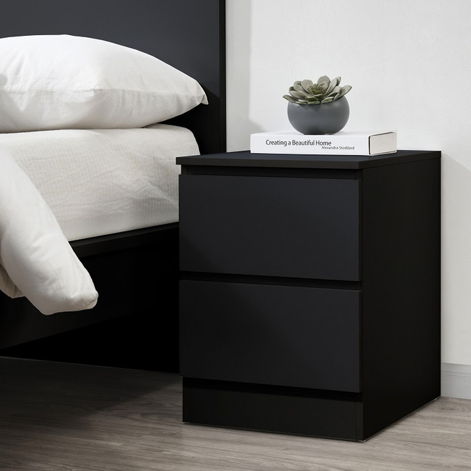 Oslo Bedside Black, Scandi