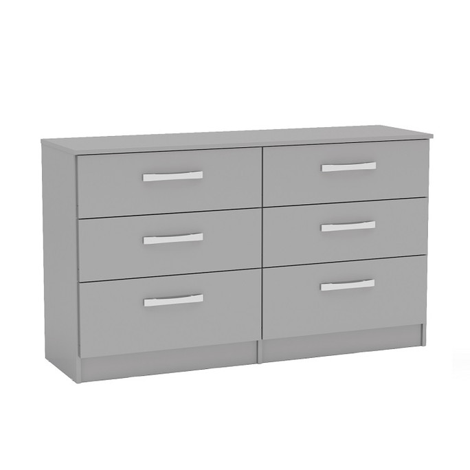 Lynx Chest of 6 Drawers Grey