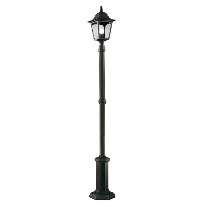 Elstead Chapel Black Outdoor Lamp Post 1 Light