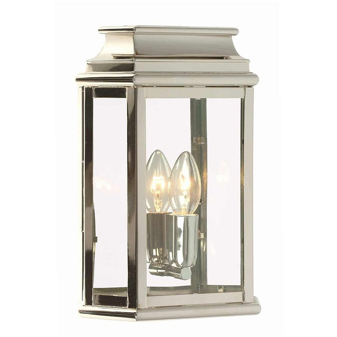 Elstead St Martins Polished Nickel Outdoor Wall Lantern