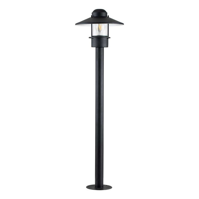 Elstead Klampenborg Black Outdoor Bollard 1 Light