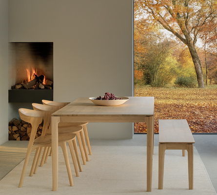 Ethnicraft bok table & chair