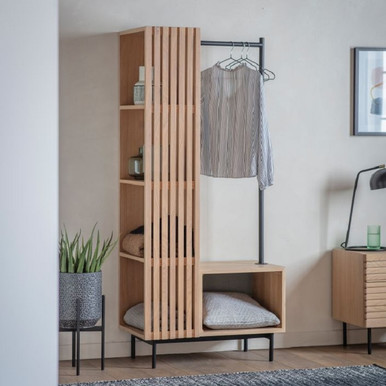 Japanese Oak Open Wardrobe | 4 Living