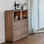 Skovby Walnut Display Cabinet #923 (lifestyle)