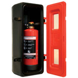 Single 6KG Fire Extinguisher Box Cabinet Jonesco Closed
