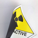 Magnetic Rubber Backed Vehicle Label Class 7 Radioactive Materials 250x250mm