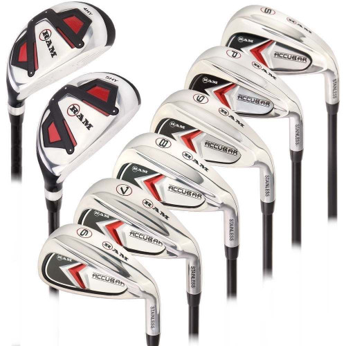 Ram Golf Accubar Mens Right Hand All Graphite Iron Set 6-SW - HYBRID INCLUDED