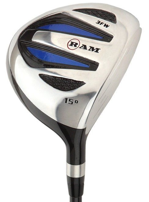 Ram Golf EZ3 Graphite Wood Set - Driver, 3 & 5 Wood - Headcovers Included, Mens Right Hand