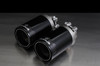 BMW M240i Remus Resonated Cat back System Valved with 2 tail pipes 98 mm Black Chrome, straight, carbon insert - F22/F23 M240i BMW M240i Remus Resonated Cat back System Valved with 2 tail pipes 98 mm Black Chrome, straight, carbon insert - F22/F23 M240i
