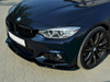 Maxton Design Gloss Black Front Splitter V.1 BMW 4 F32 M-Sport (2013-2016)