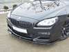 Maxton Design Gloss Black Front Splitter BMW 6 Gran Coupe M-Sport (2012-2018)