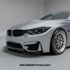 MHC+ BMW F80 M3 & F82/F83 M4 GTX Adjustable Front Aero Add On In Pre Preg Carbon Fibre