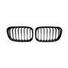 MHC Black BMW 1 Series Pre-LCI Single Slat Front Grilles In Gloss Black (F20/F21)