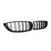 BMW F80 M3, F82/F83 M4 & F32/F33/F36 4 Series Gloss Black Double Slat Front Grilles