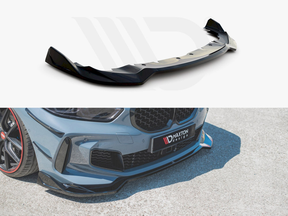 Maxton Design Gloss Black Front Splitter V.3 BMW 1 Series F40 M135i M Sport 2019