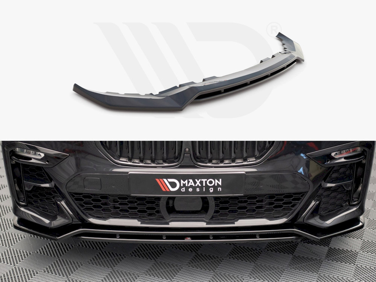 Maxton Design Gloss Black Front Splitter V1 BMW X7 G07 (2018-) -  Performance M - BMW & MINI Performance Parts Specialists