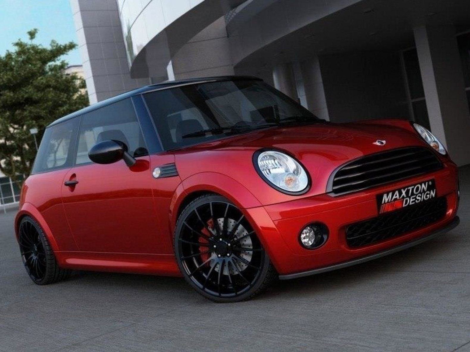 Maxton Design Gloss Black Front Splitter Mini Cooper (2006-2011) -  Performance M - BMW & MINI Performance Parts Specialists