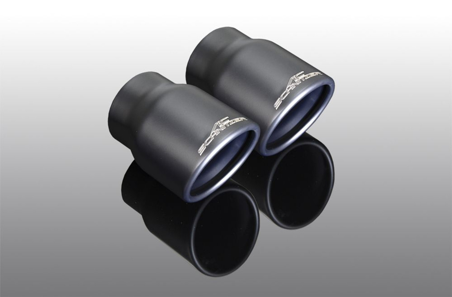 AC Schnitzer 90mm Sport black ceramic tailpipes (each) for BMW X1 