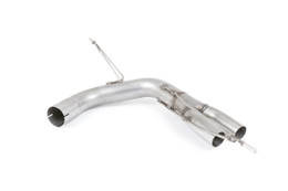 Milltek Rear Silencer Bypass Non-Valved (Louder) with GT-80 Polished Trims (OE Twin Left Valance) - 125i 3 & 5 Door Hatch (F20 & F21 B48 Engine Only) - 2016-