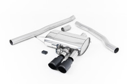 Milltek Cat-back - ValveSonic Non-resonated (louder). Cerakote Black Tips - inc Bluetooth Valve Control - Mk3 - (F56) Mini Cooper S 2.0 Turbo (Rest of World) - 2014-2020 - SSXM443