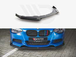 Maxton Design Black + Gloss Flaps Racing Durability Front Splitter (+Flaps) BMW M135I F20 (2011-2015) Maxton Design Black + Gloss Flaps Racing Durability Front Splitter (+Flaps) BMW M135I F20 (2011-2015)