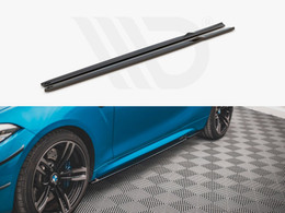 Maxton Design Gloss Black Side Skirts Diffusers V.2 BMW M2 F87 (2016-2020) Maxton Design Gloss Black Side Skirts Diffusers V.2 BMW M2 F87 (2016-2020)