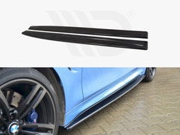 Maxton Design Gloss Black Side Skirts Diffusers BMW M4 F82 (2014-20) Maxton Design Gloss Black Side Skirts Diffusers BMW M4 F82 (2014-20)